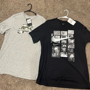 2 men’s Nike shirt size large that are new with tags